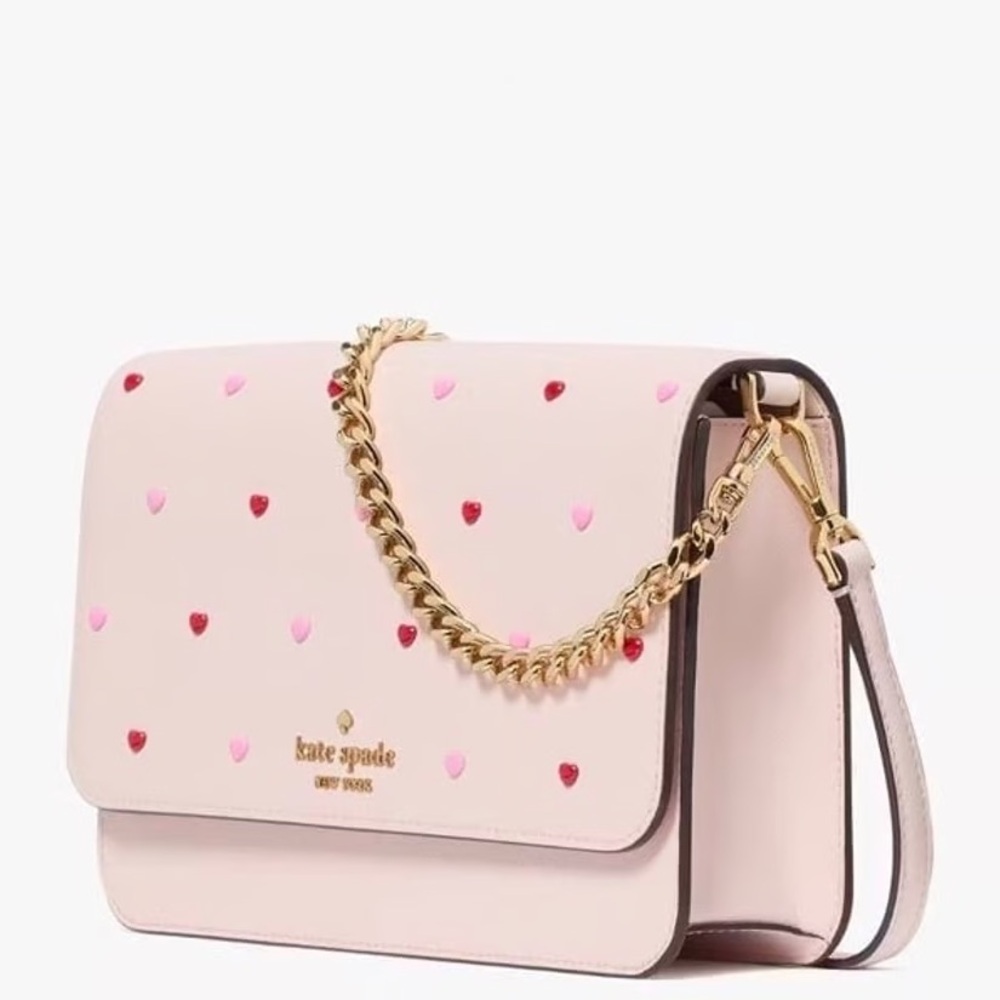 Kate Spade Madison Heart Studs Willow Convertible Crossbody - Picture 4 of 7